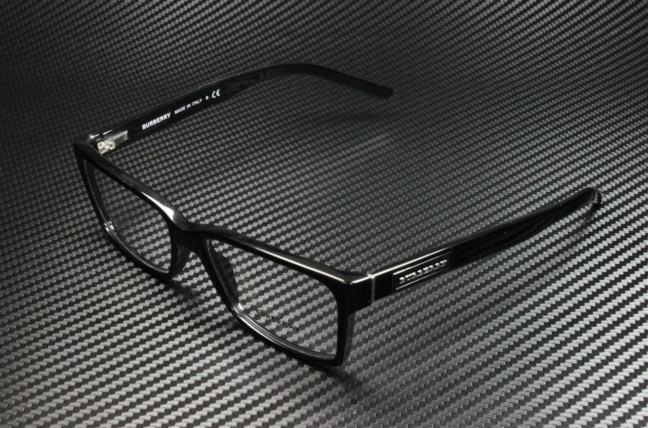 BURBERRY BE2108 3001 Black Rectangle Men