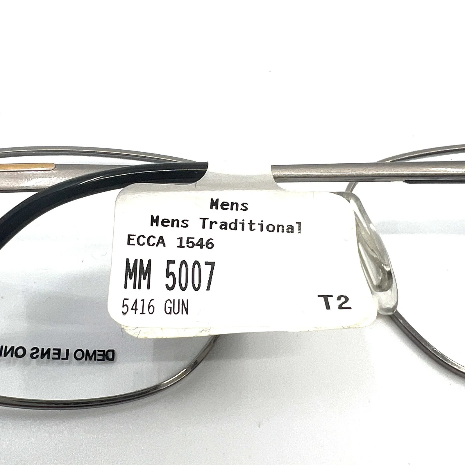 MM5007 GM Gunmetal Rectangular Full Rim Mens Eyeglasses 54[]16 140mm 2