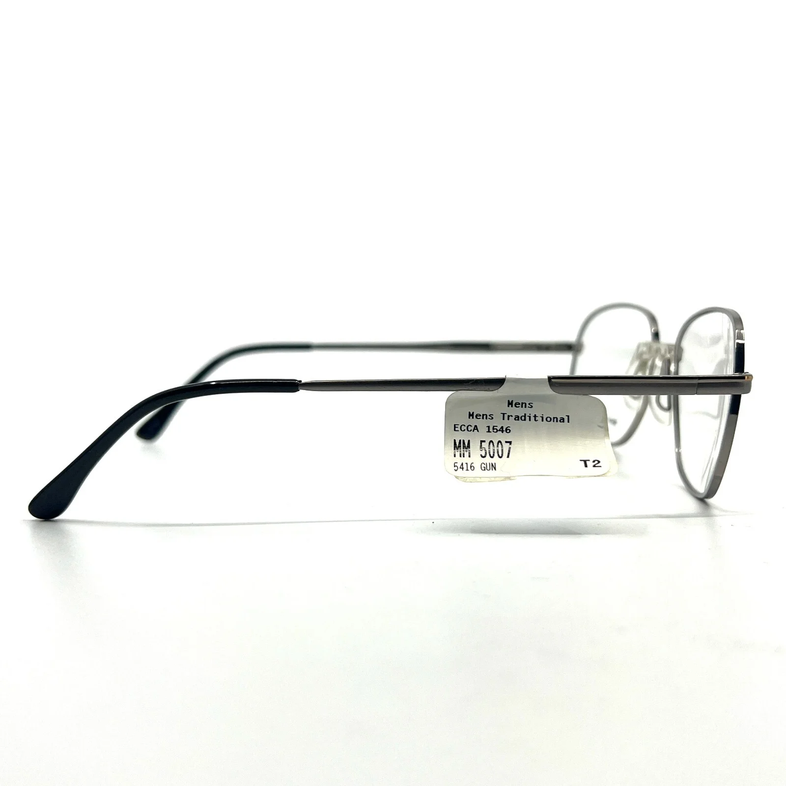 MM5007 GM Gunmetal Rectangular Full Rim Mens Eyeglasses 54[]16 140mm 4