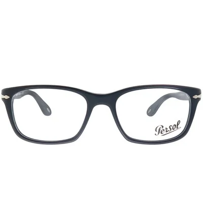 New Persol PO 3012V 900 Matte Black Plastic Rectangle Eyeglasses 54mm 2