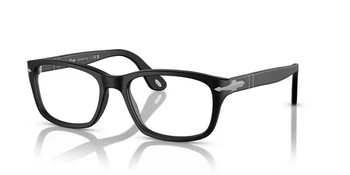 Persol 3012-V 1154 Eyeglasses Frame Black Silver Rectangular Large 54mm 2