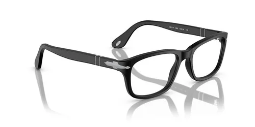Persol 3012-V 1154 Eyeglasses Frame Black Silver Rectangular Large 54mm 4
