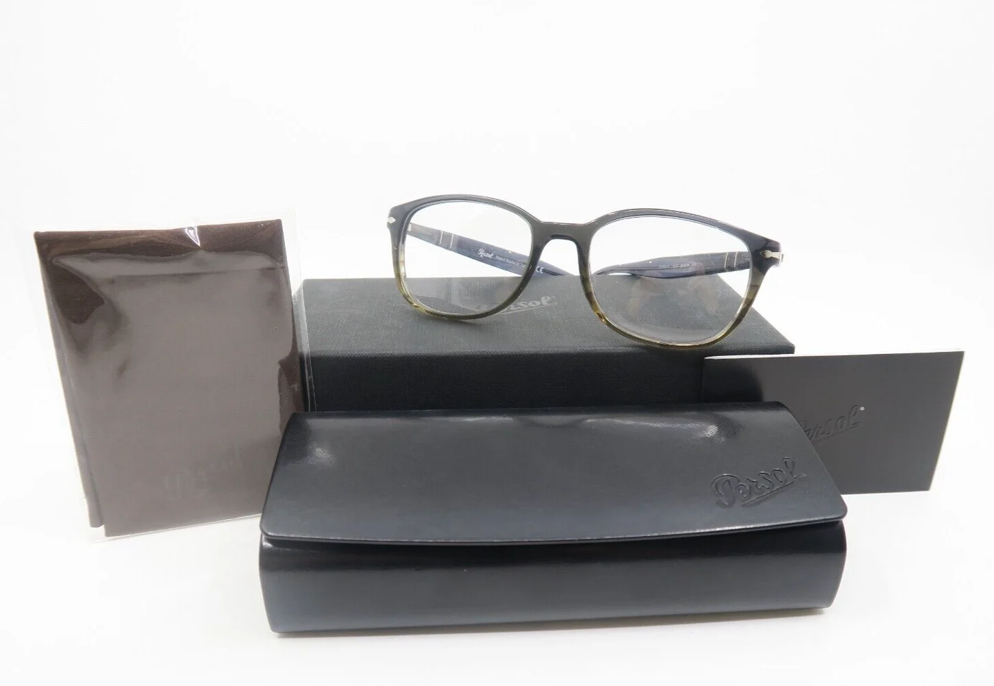 Persol 3163-V 1012 54mm Black to Fade New Square Men
