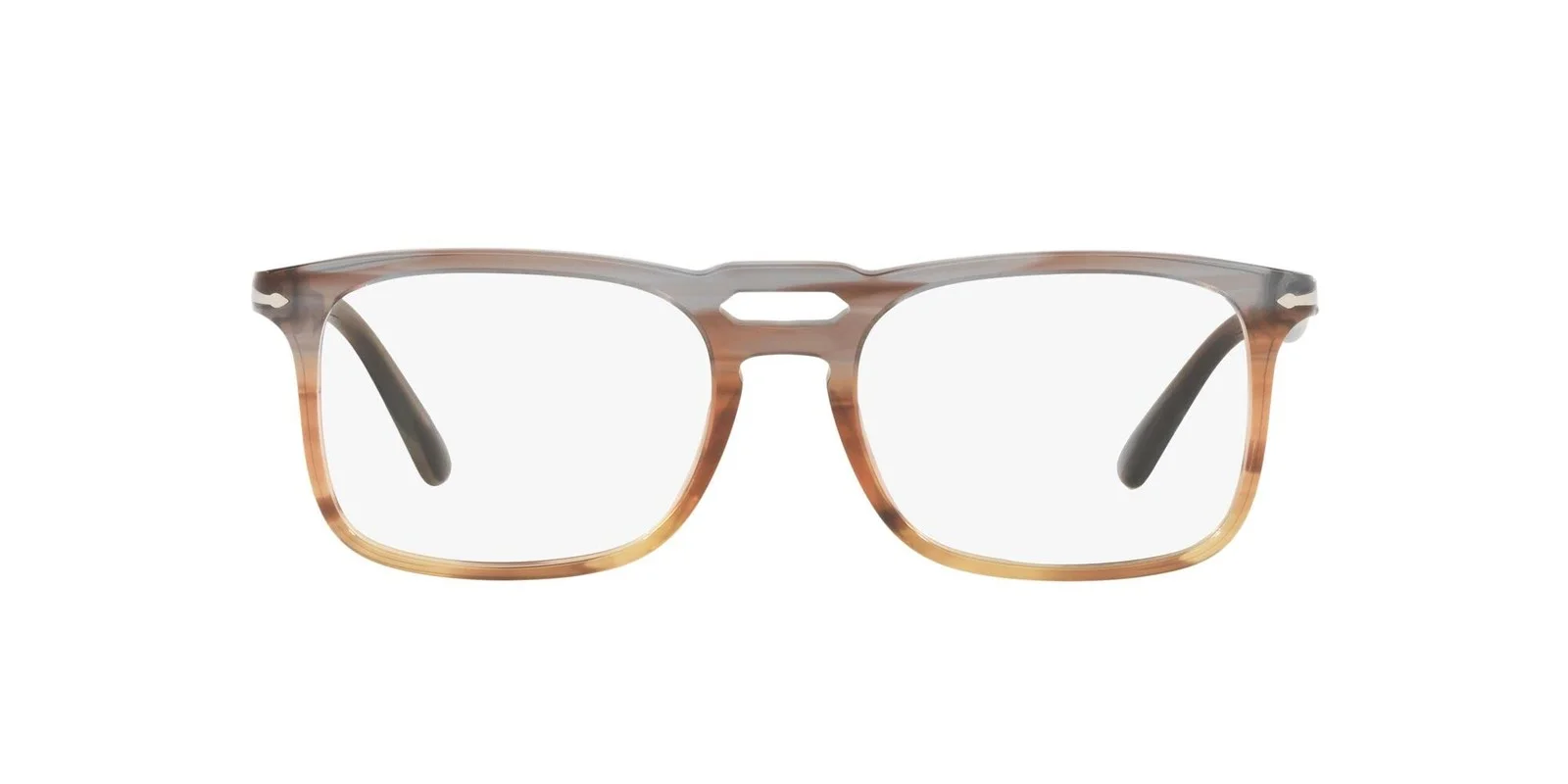 Persol Eyeglasses PO3277V 1137 54mm Striped Grey Gradient Brown / Demo Lens 2