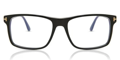 TOM FORD FT5682 B 001 Shiny Black Plastic blue filter 54 mm Men