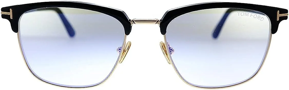 TOM FORD FT5683 B 001 Shiny Black Clear Metal blue filter 54 mm Men 4