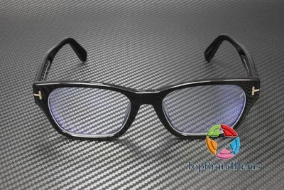 TOM FORD FT5781-D-B 001 Square Shiny Black Demo Lens 54 mm Men 2